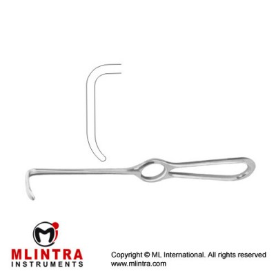 Langenbeck Retractor Stainless Steel, 22.5 cm - 8 3/4" Blade Size 33 x 14 mm